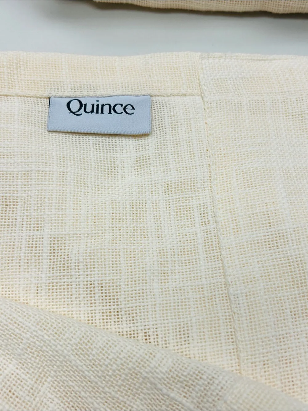 NWOT QUINCE Set Of 2 48x86 Cotton Sheer Curtains Ivory 0116